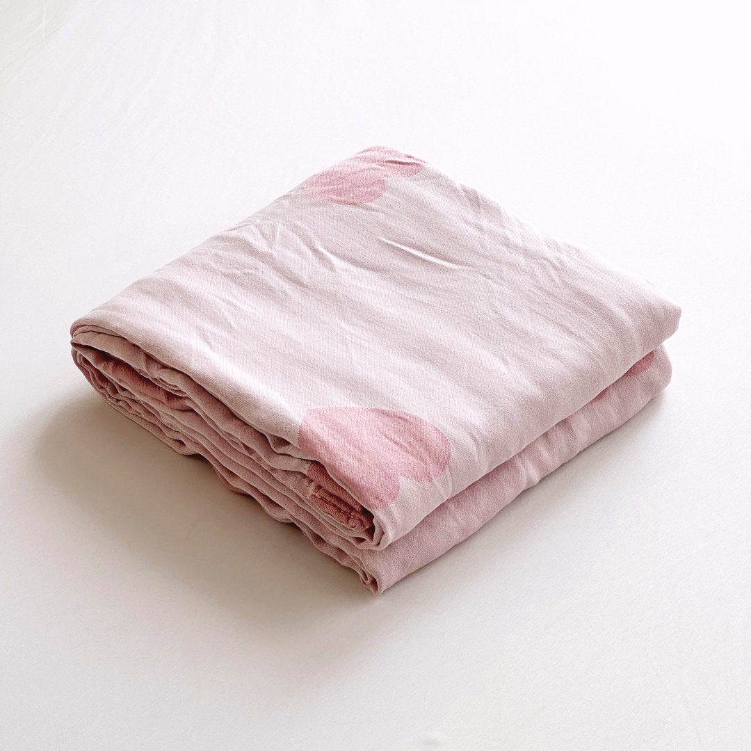 【京かわ会社】竹纤维毯夏季冷感毯 盖毯200*230cm 粉色桃心