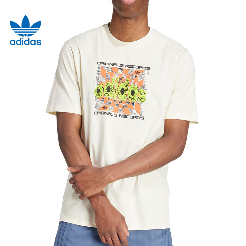 adidas阿迪达斯三叶草男子运动休闲短袖T恤IS2905