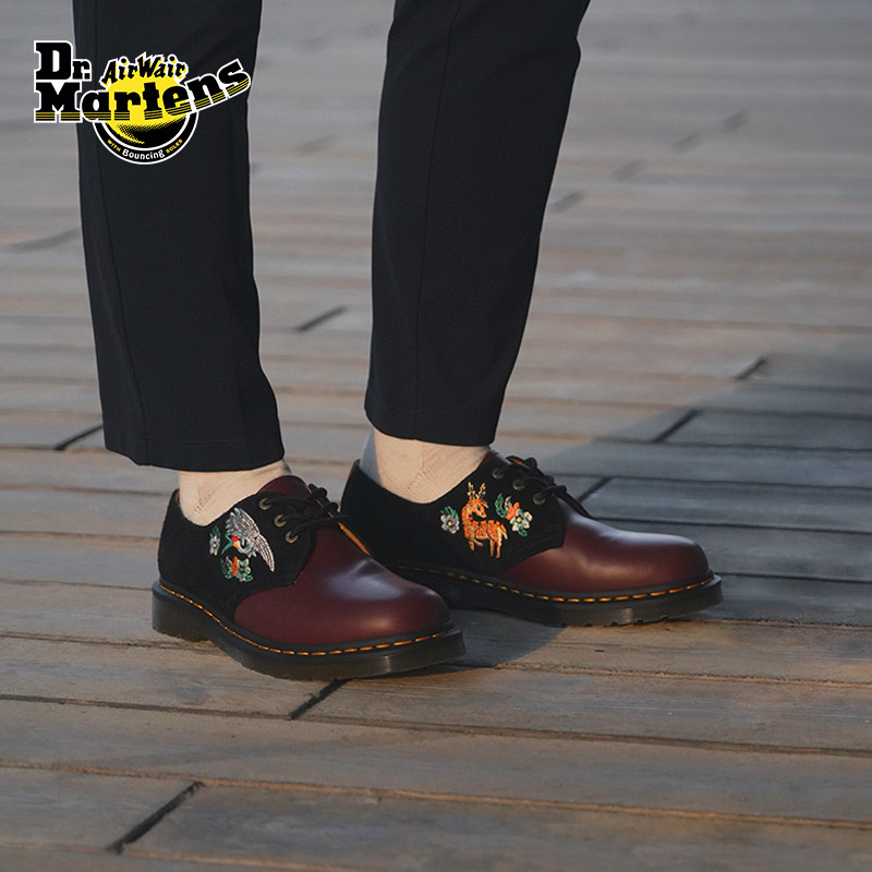Dr.Martens 宫里的世界1461国风马丁秋新款新中式单鞋32169601