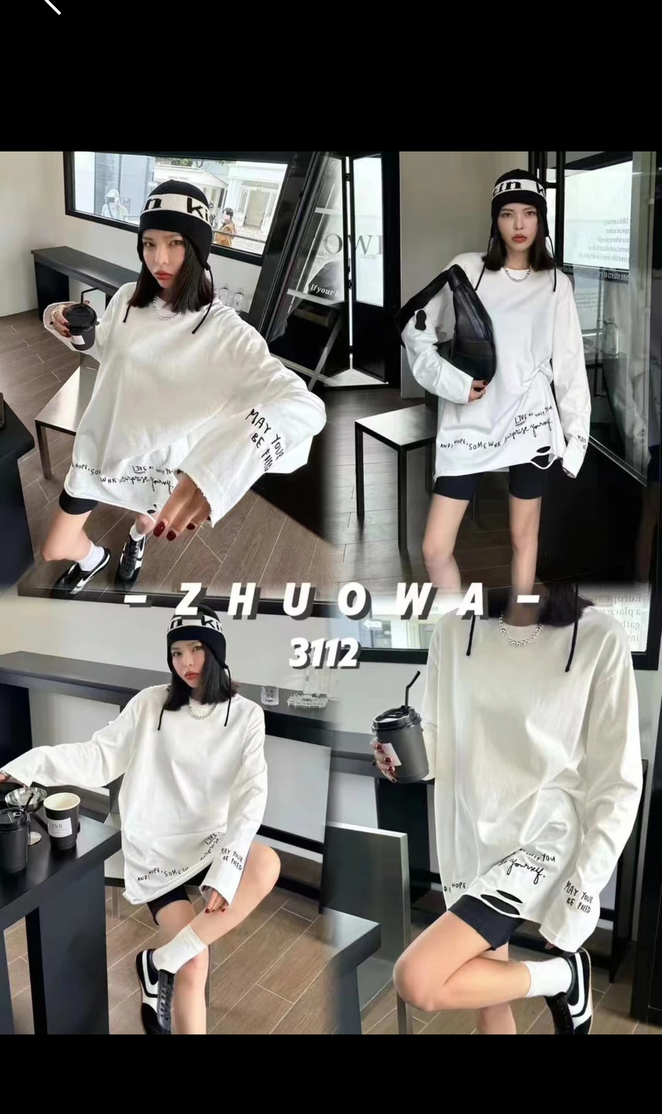 6刺绣字母打底衫百搭长袖T恤