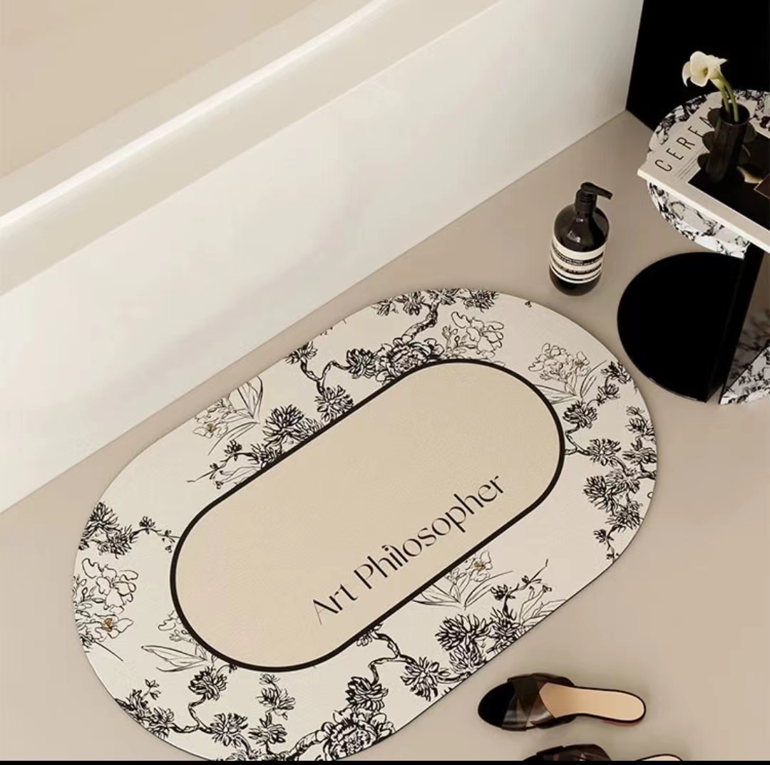 家用玄关 水晶绒 复古风现代入户门地垫脚垫地垫门垫吸水垫