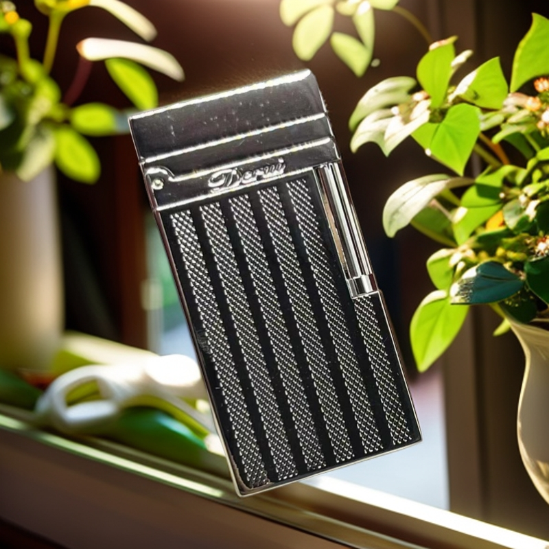得瑞 银花纹 侧滑 700-2 打火机