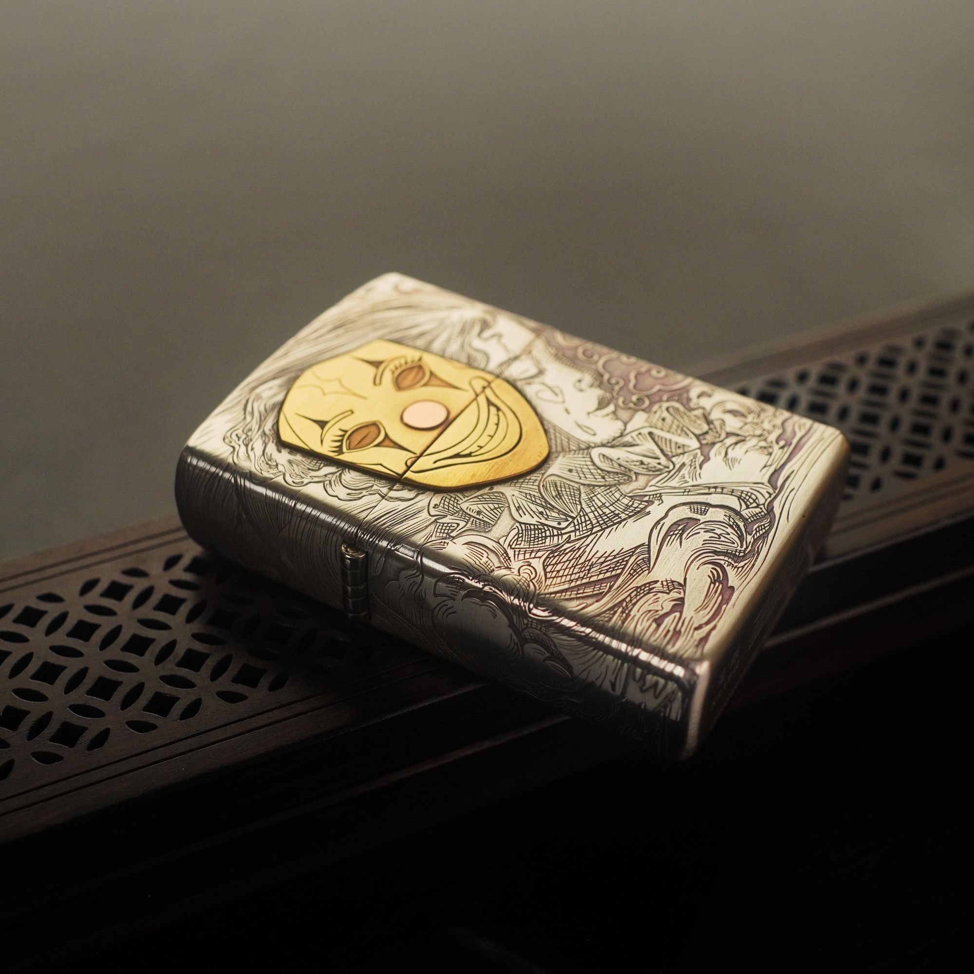  IMCO 面具人生 纯银 打火机