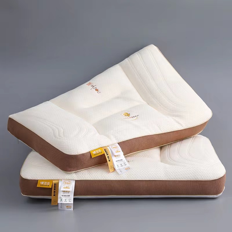 头等舱专用 新款（暖豆）睡不塌 不变形高端中低枕单人枕芯！