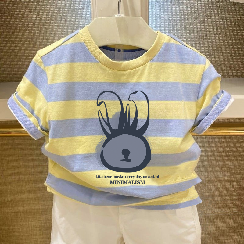 【新品特价】儿童短袖男女童新款宝宝洋气卡通夏装百搭T恤上衣