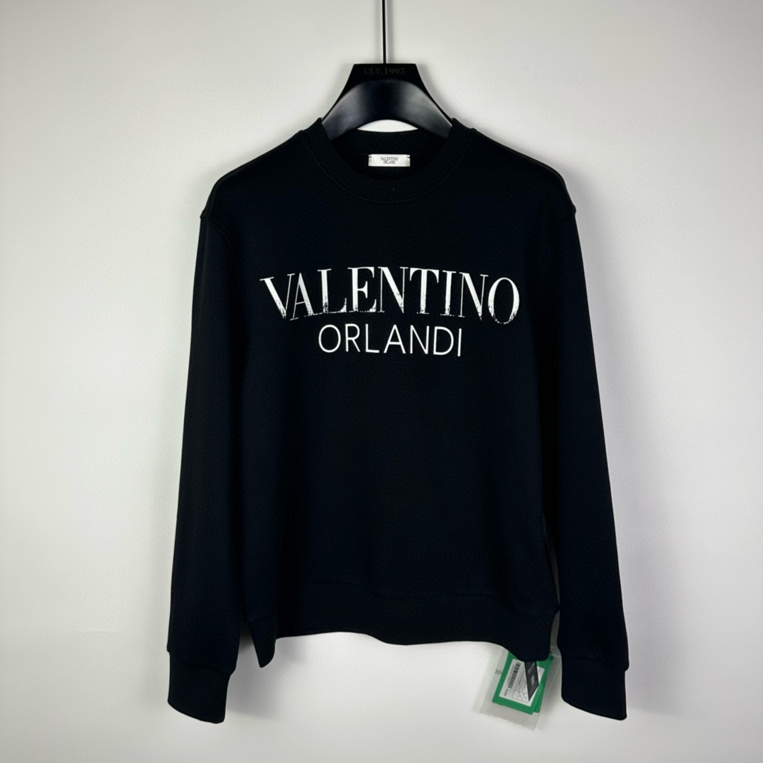 VALENTINO ORLANDI/华伦天奴奥兰迪 做旧印花标语圆领卫衣2361007