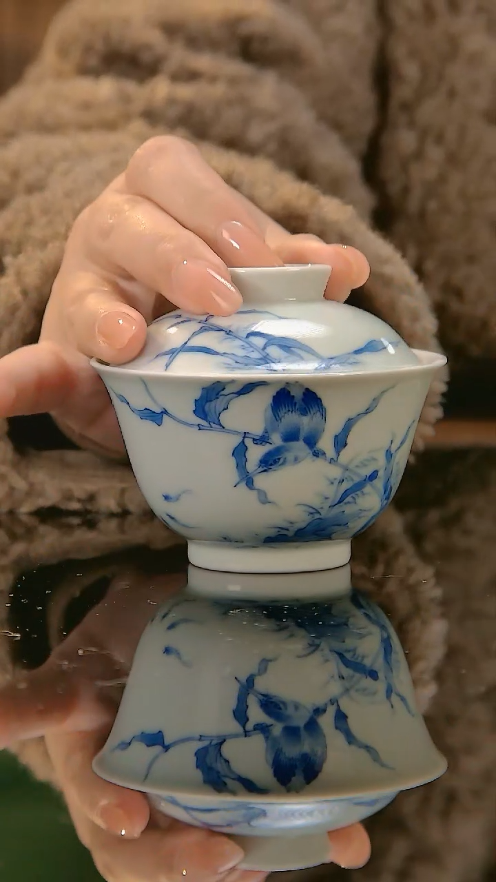 【闪购商品】陶瓷杯徐瑞麟 单翠盖碗 新品尝鲜