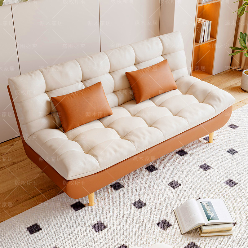 可折叠两用沙发床2025新款帆船客厅小户型房间出租屋猫爪皮沙发床