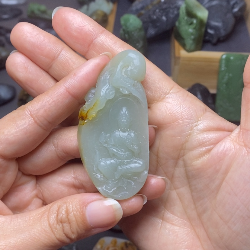 【闪购商品】和田玉颈饰未镶嵌2**猫