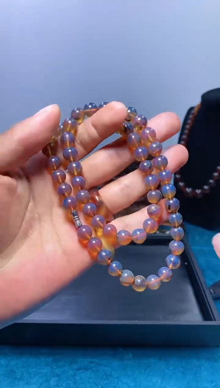 【闪购商品】琥珀颈饰未镶嵌ds1704灵草妈链9多样性发货拍一发一
