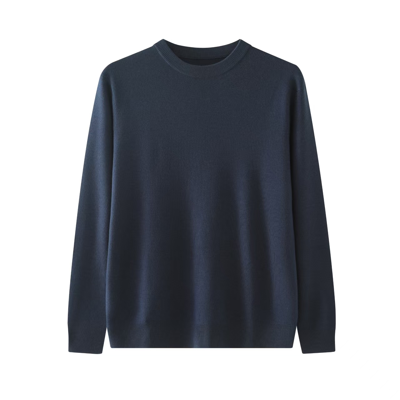 {匠心-杨子羊毛}四平加厚男士圆领长袖过冬款长袖打底羊毛针织衫