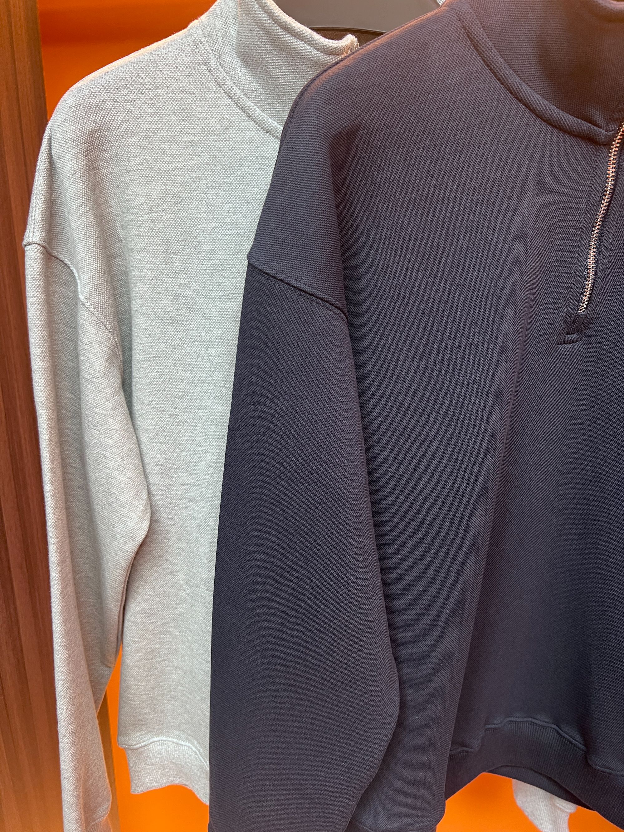 法式带拉链卫衣男潮牌【鄂小鱼】百搭休闲运动情侣立领半拉链卫衣02