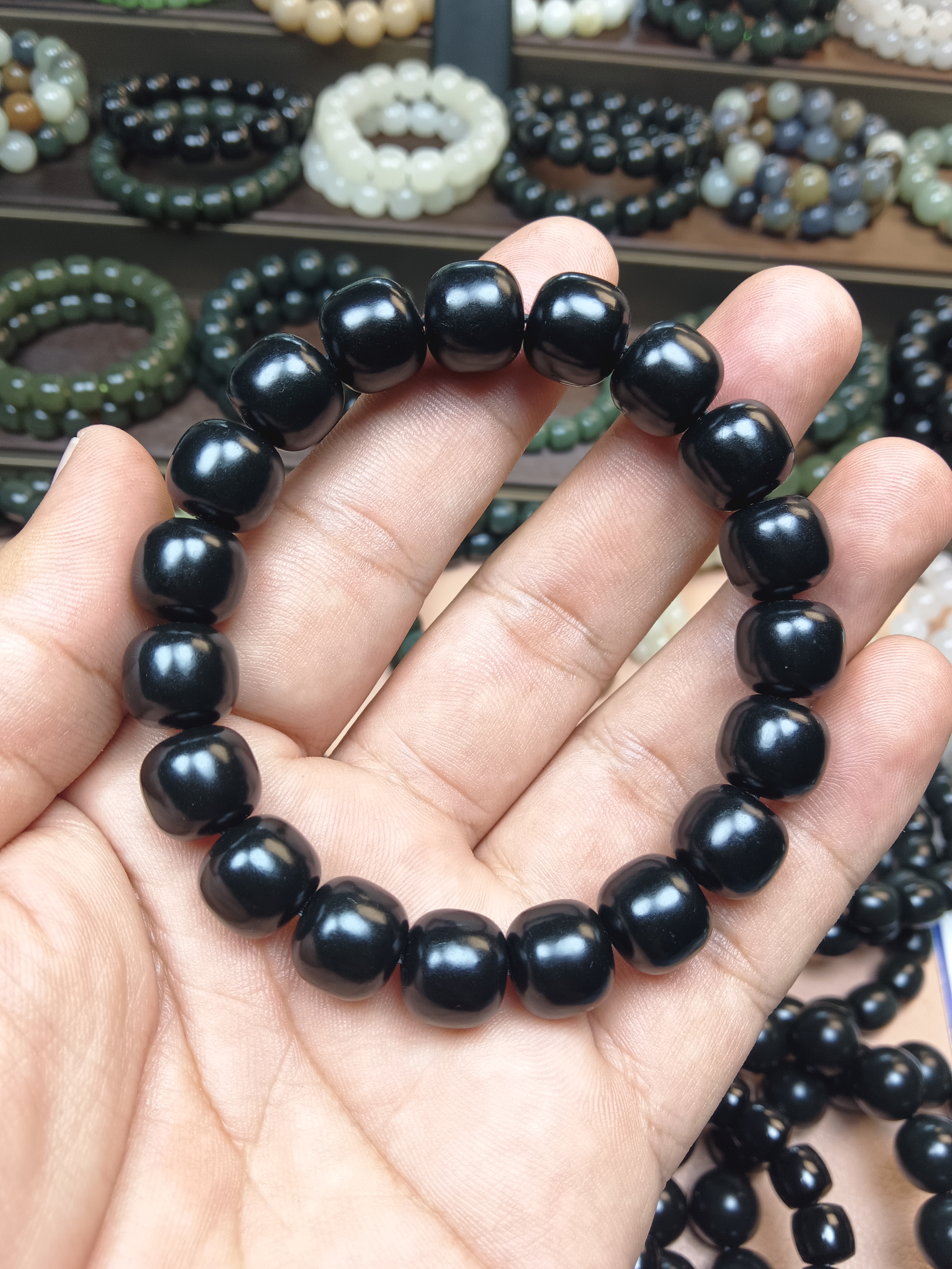 【不二】新疆和田玉特细黑羊脂卡12老型时尚精美