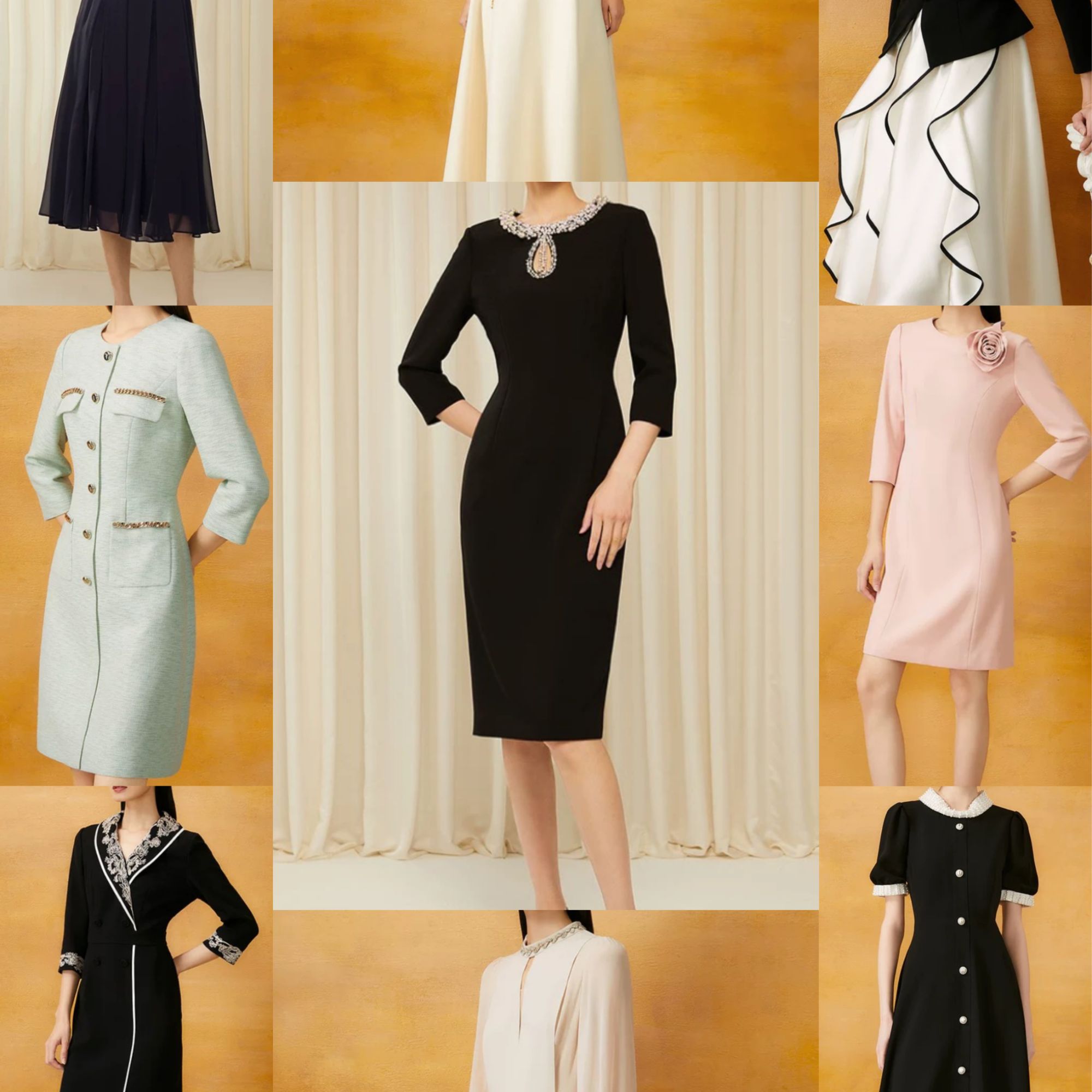 【价格链接C】轻奢品牌女装时尚百搭连衣裙气质复古