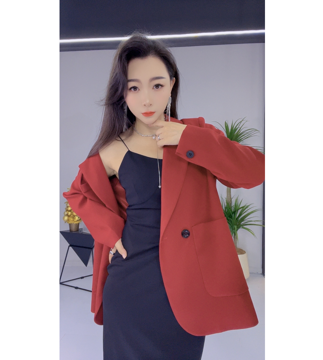 QT-09秋季轻奢西服单件休闲时尚设计师款