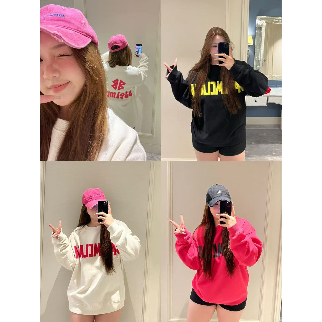 卤蛋公主【恶搞世家】大码胖mm长袖运动百搭时尚休闲ins韩版