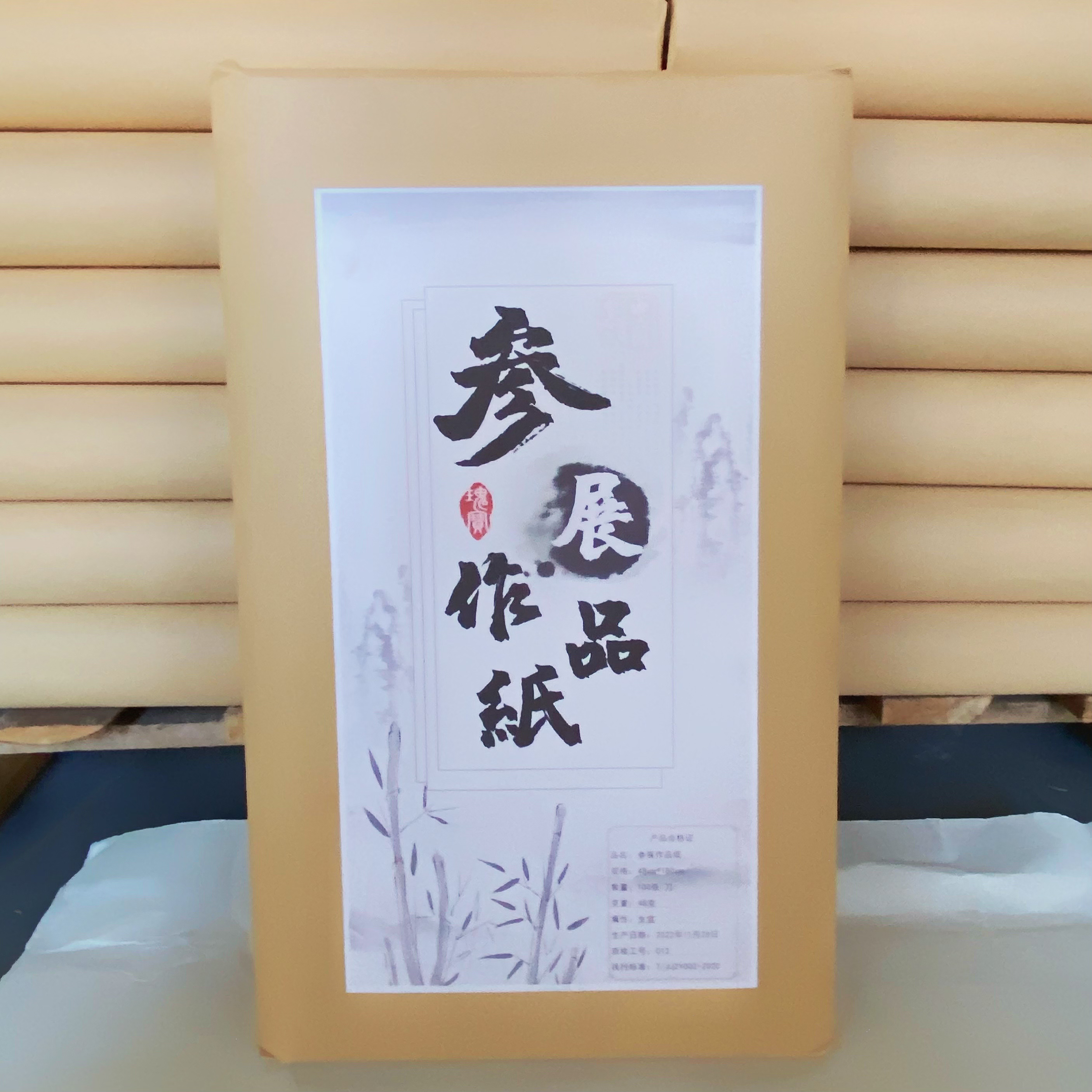龙熹贡【参展作品纸】六尺对开加厚书法国画创作投展比赛练习