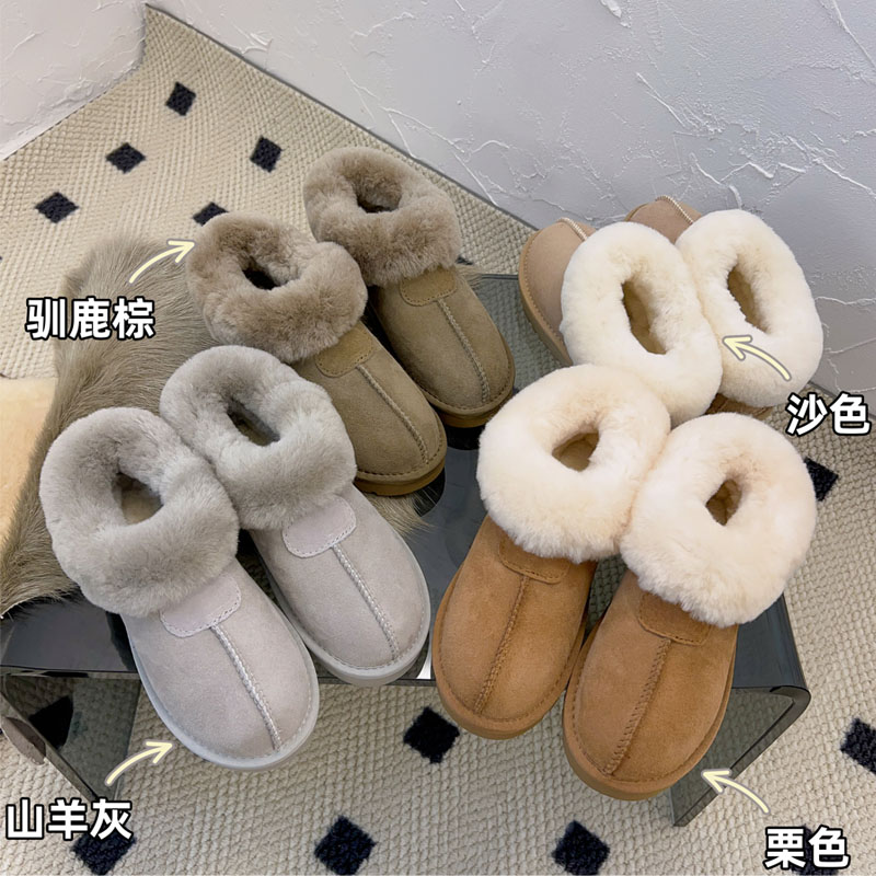 回力瑞低帮加厚保暖厚底短棉鞋雪地靴女低帮雪地靴短筒棉鞋时尚