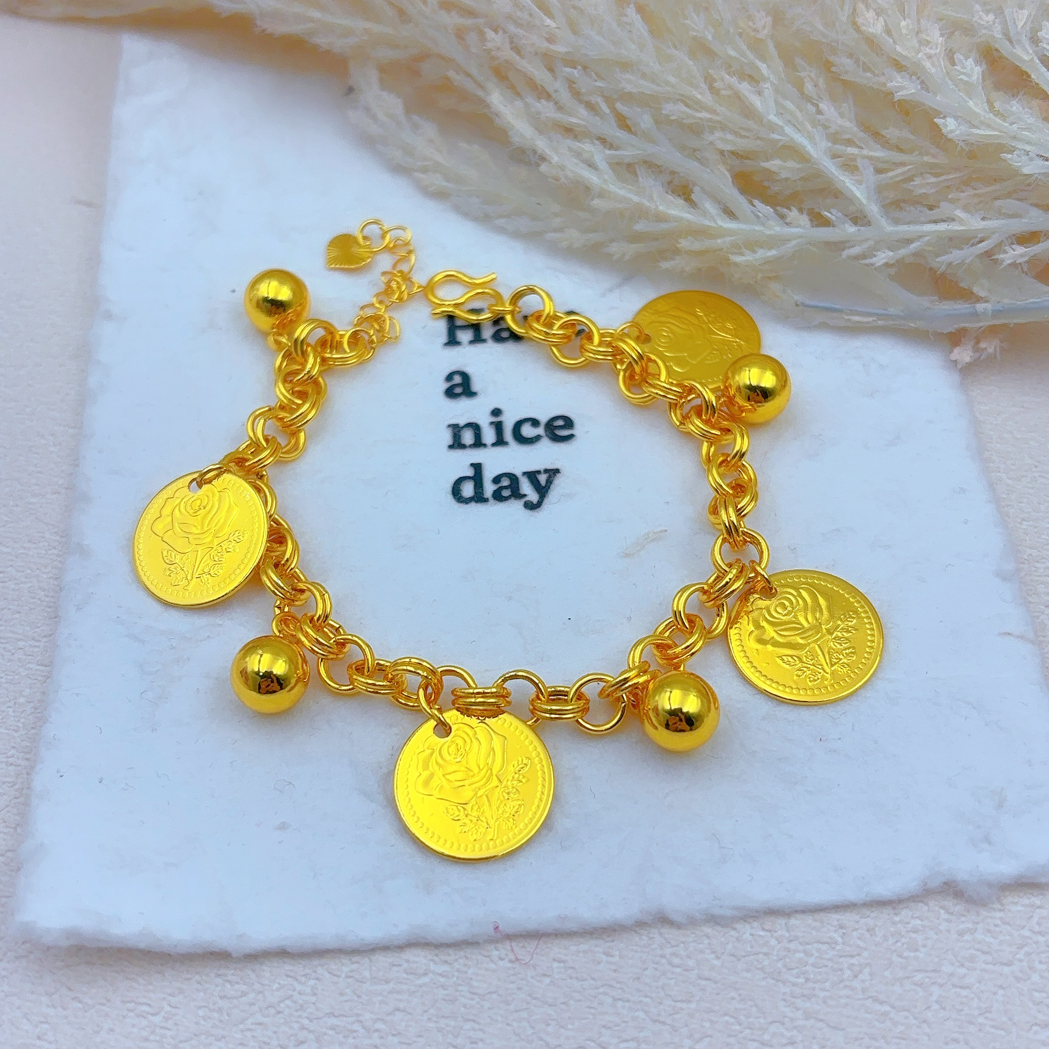 铜合金手镯 铜合金手镯411-30-12百搭古法传承磨砂素款轻奢素圈