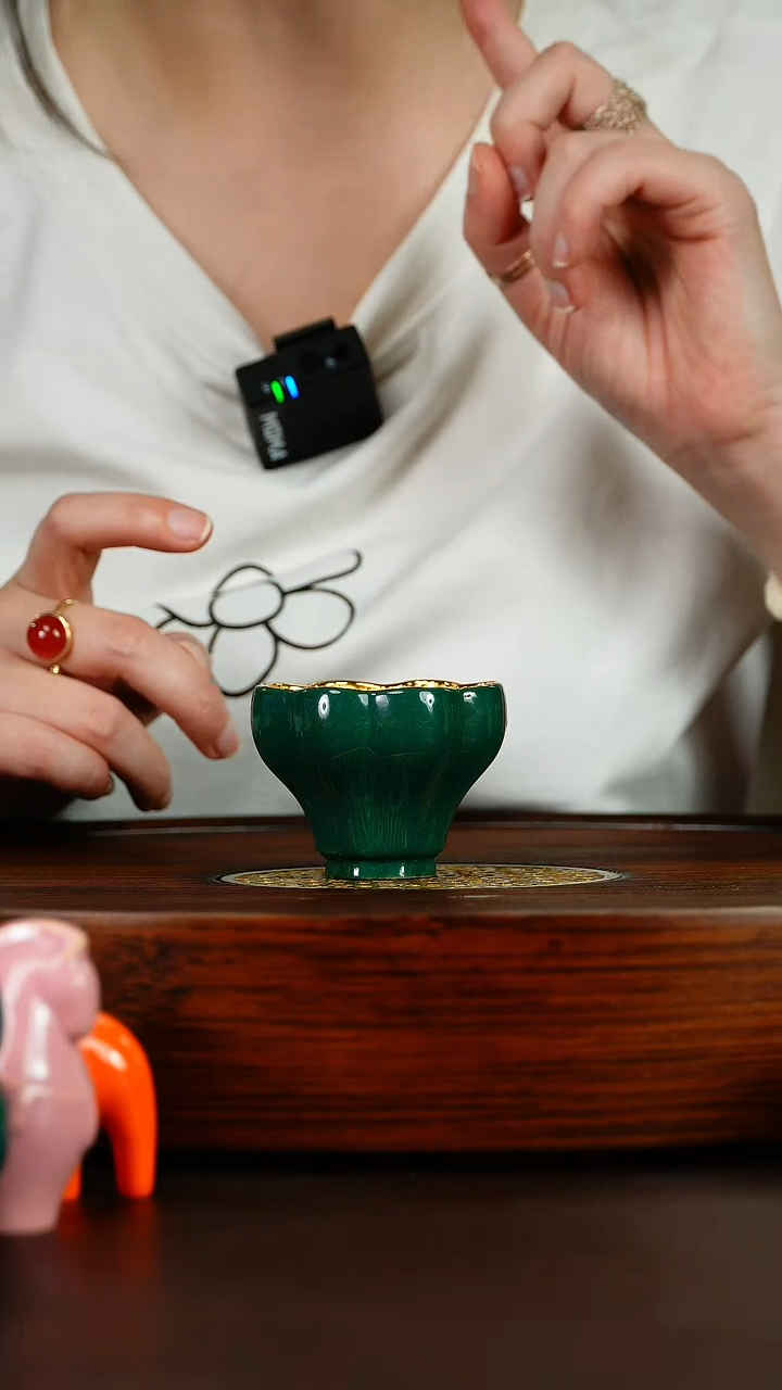 【闪购商品】杯【宜景窑唐诗绿松石釉系列】曼陀罗