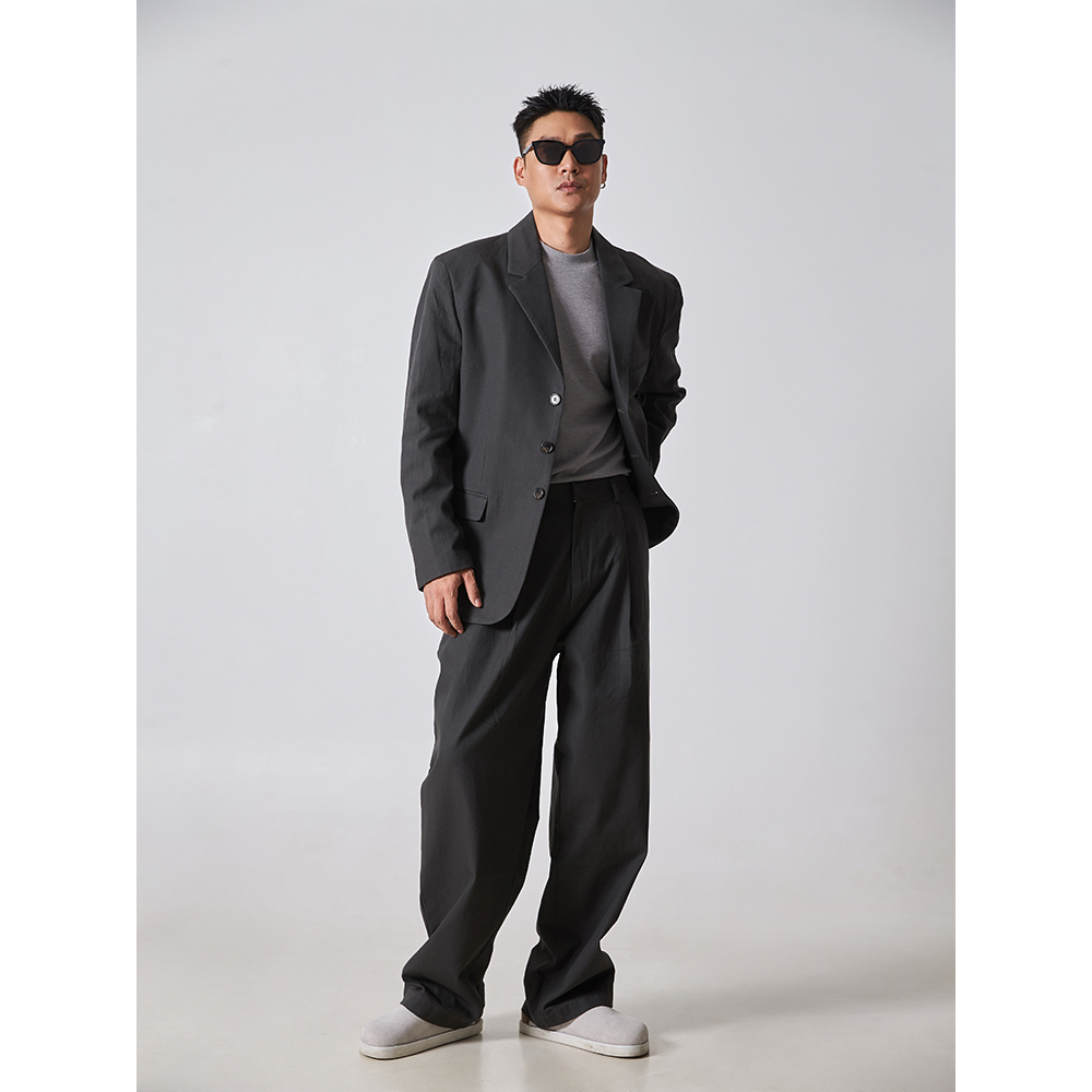 宋春江同款 秋季新款西装套装挺阔有型休闲宽松高级感设计师款潮