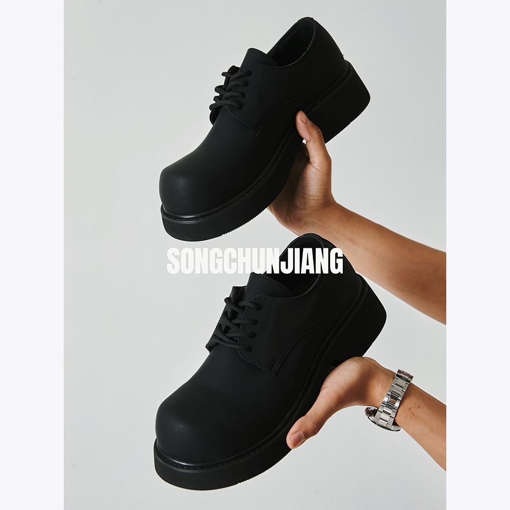 宋春江同款 巴黎米奇大头鞋增高德比鞋高级感厚重磨砂质感亚光鞋