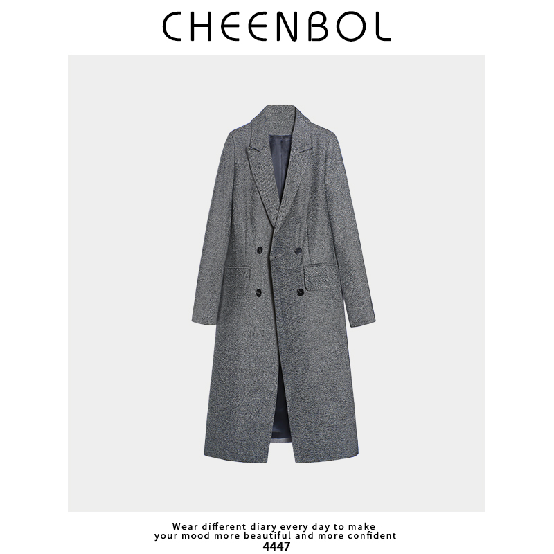 4447灰色西装外套女秋冬2025新款高级气质小个子外套