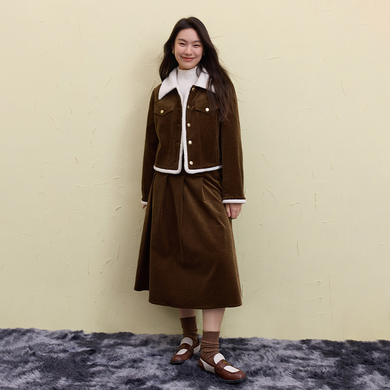 独束微胖大码女装修身显瘦版气质复古风套装（下）24DS84547/84594