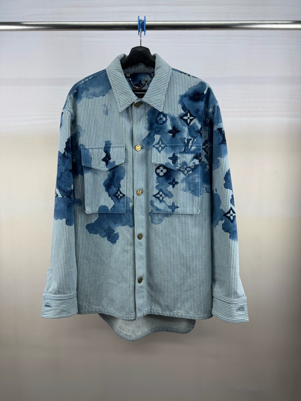 99新 LouisVuitton/路易威登 水墨三花衬衫外套/L码/M9586