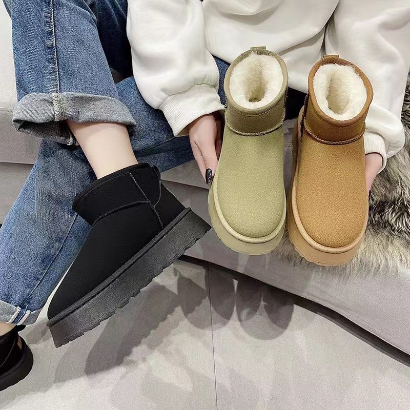 GG-06网红雪地靴三色女款新疆包邮保暖加绒加厚冬季时尚网红爆款