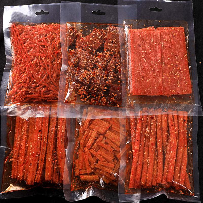 (买6包送6包)网红辣条70g麻辣小吃零食大礼包儿时怀旧大刀肉批发