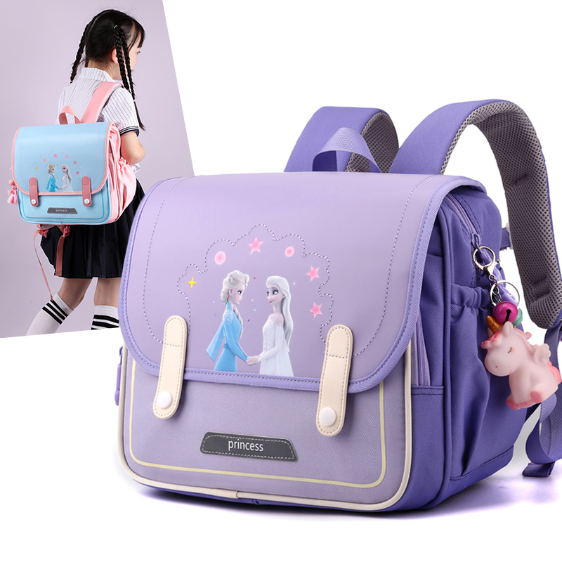 新款横版高颜值减压减负书包小学生男女一二三年级防水护脊双肩包