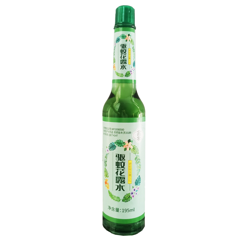 大瓶玻璃瓶花露水家用洗澡驱蚊防蚊清凉爽身持久芳香拖地老式瓶装