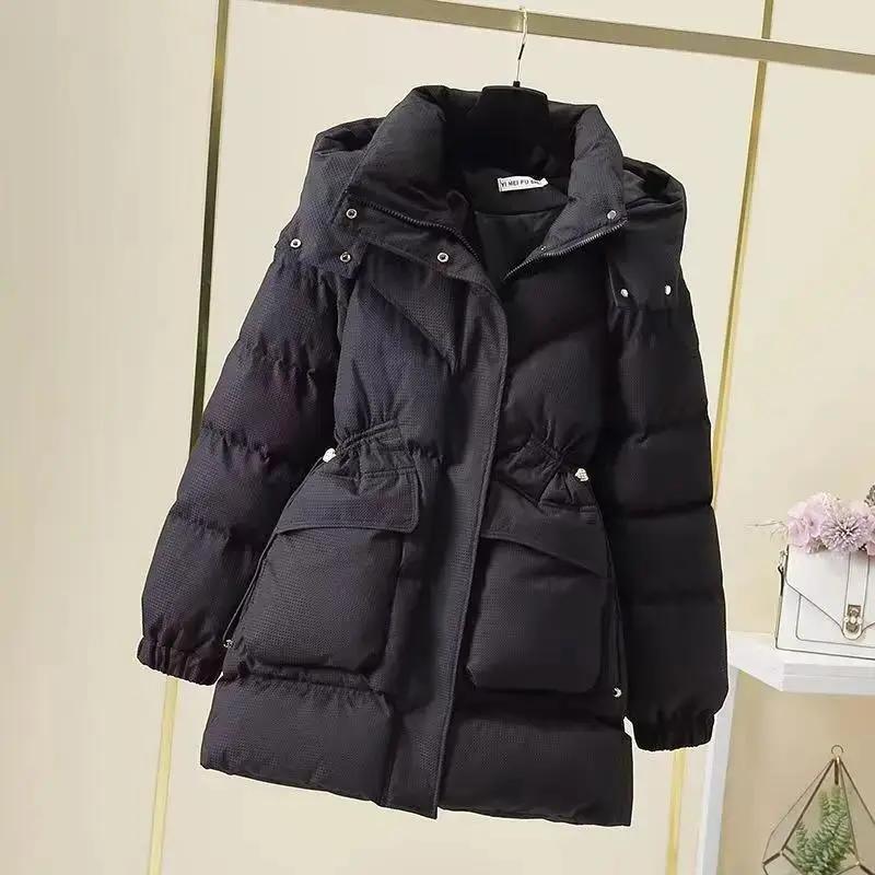 波司橙2023新款中长款羽绒服女韩版宽松羽绒羽绒服冬季加厚保暖时