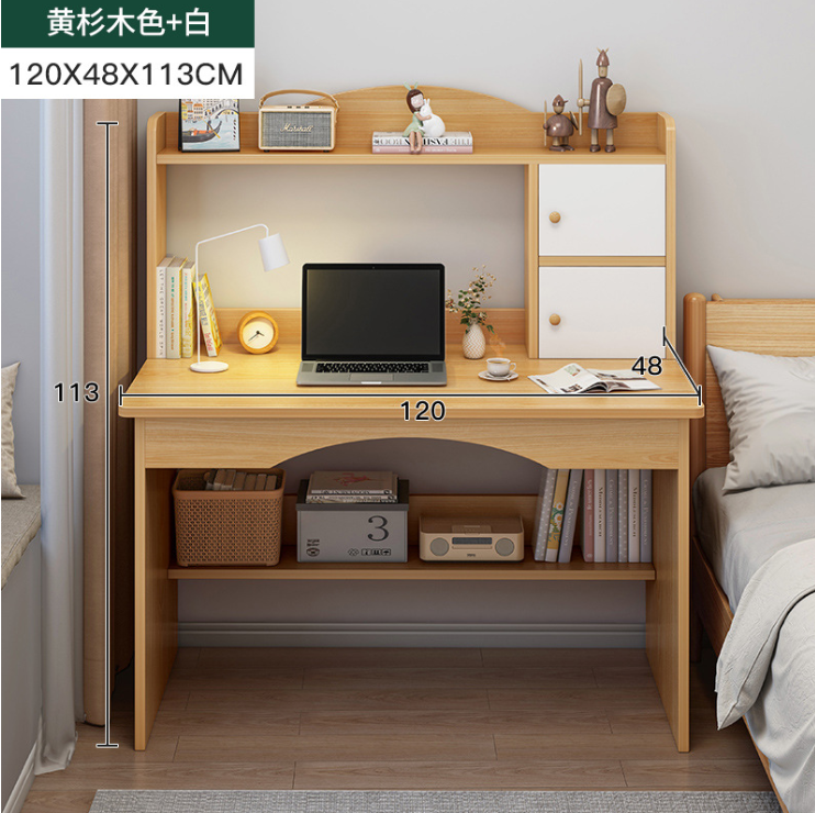 书架家用书桌简约桌椅桌子简易办公桌北欧书房经济型出租台式桌