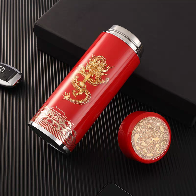 足银银制品 正品银杯高档999足银内胆保温保健男女银茶水杯复古