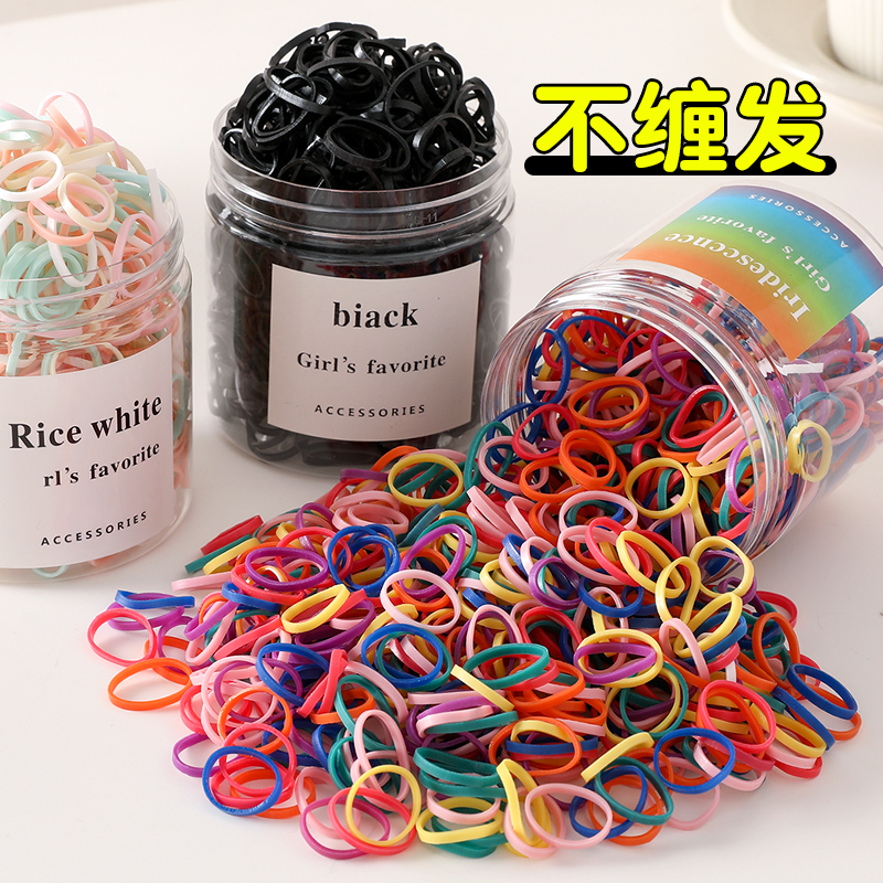 头绳儿童彩色一次性皮筋1.5CM加厚扎头女童小发圈宝宝橡皮筋绑发