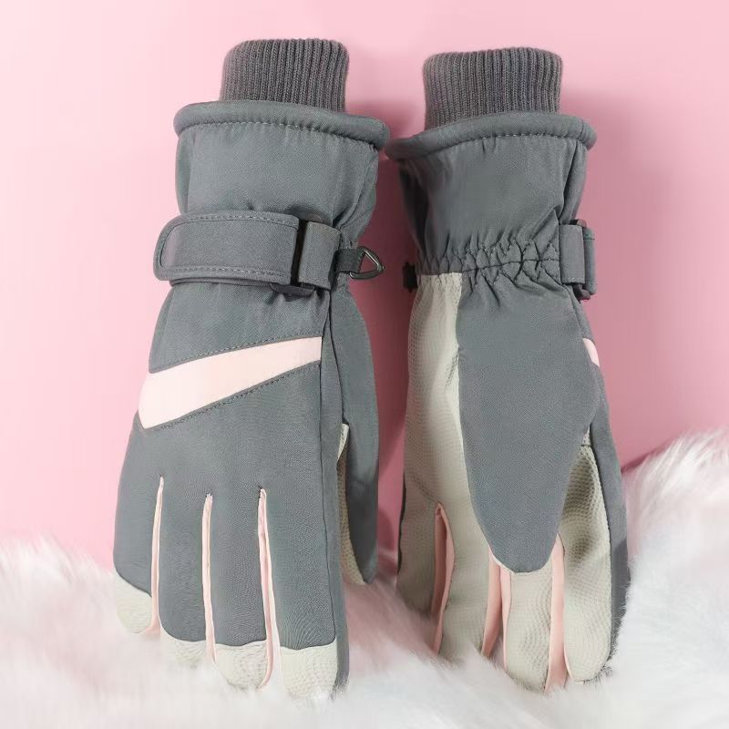 加厚加绒户外滑雪手套防滑手套冬季防风手套触屏手套防水保暖手套