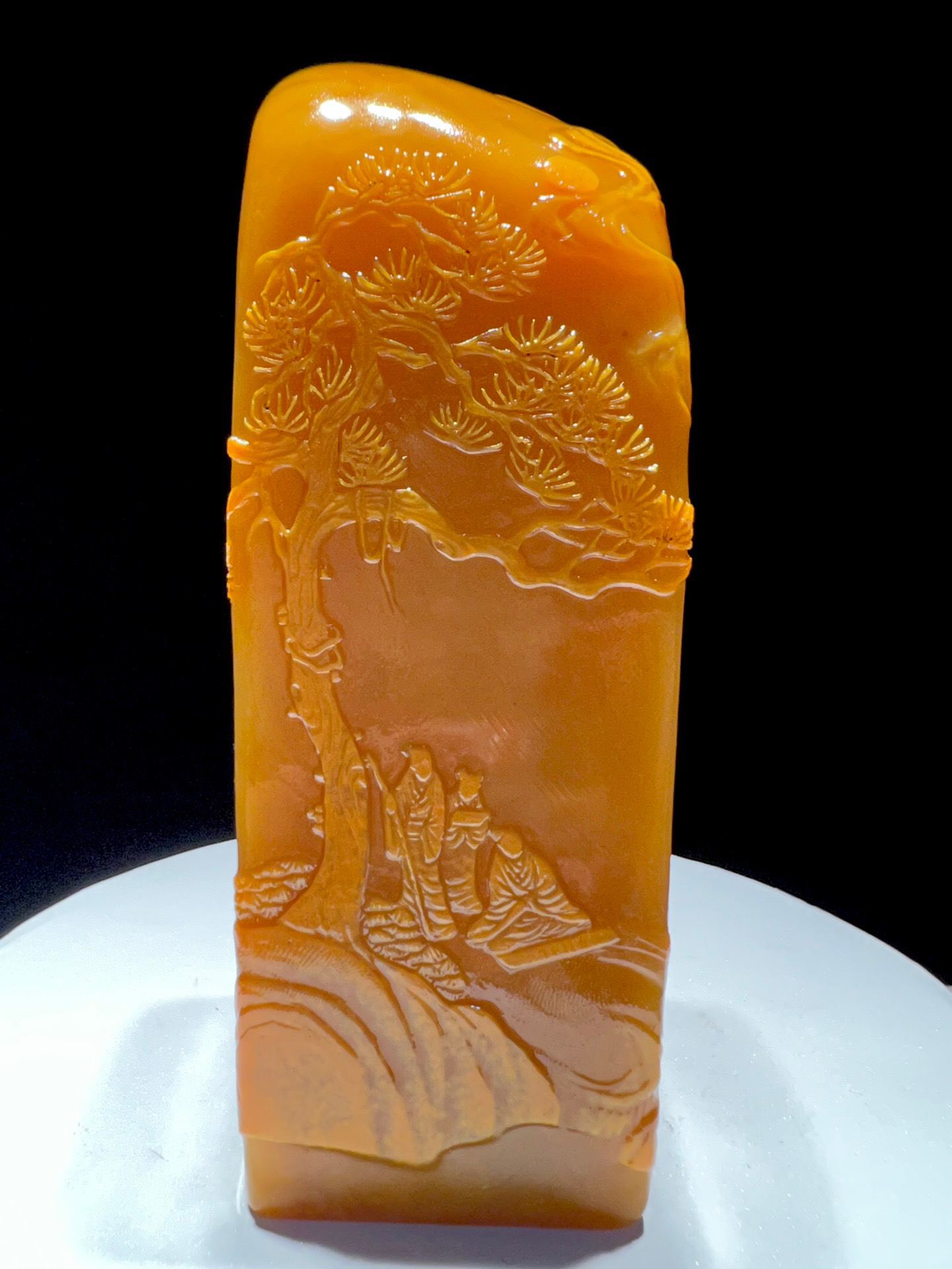 精品寿山田黄石闲章原石全结晶体通透高级田黄冻章料篆刻私章印章