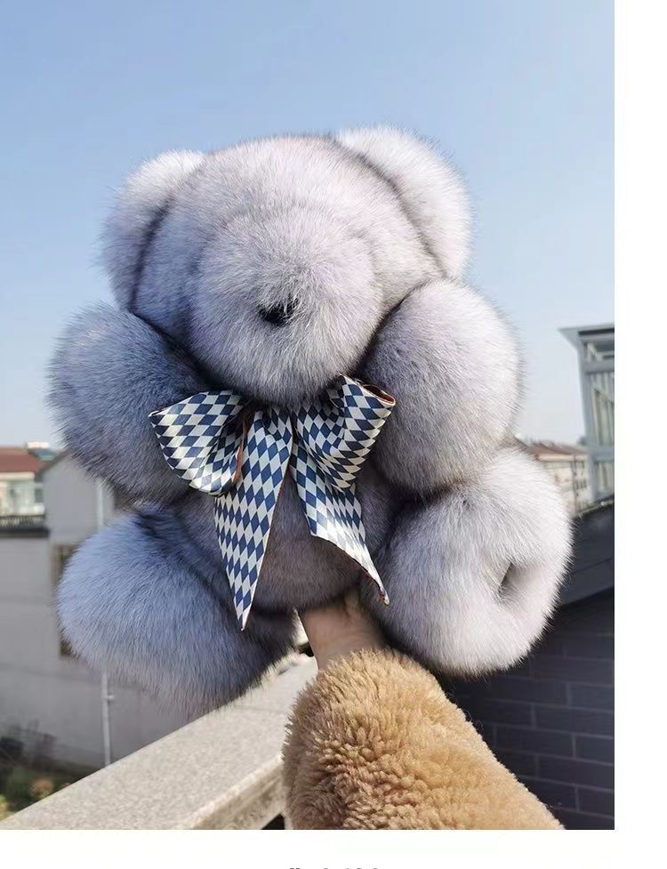 网红动物可爱小熊创意卧室学生少女心毛绒多功能摆件