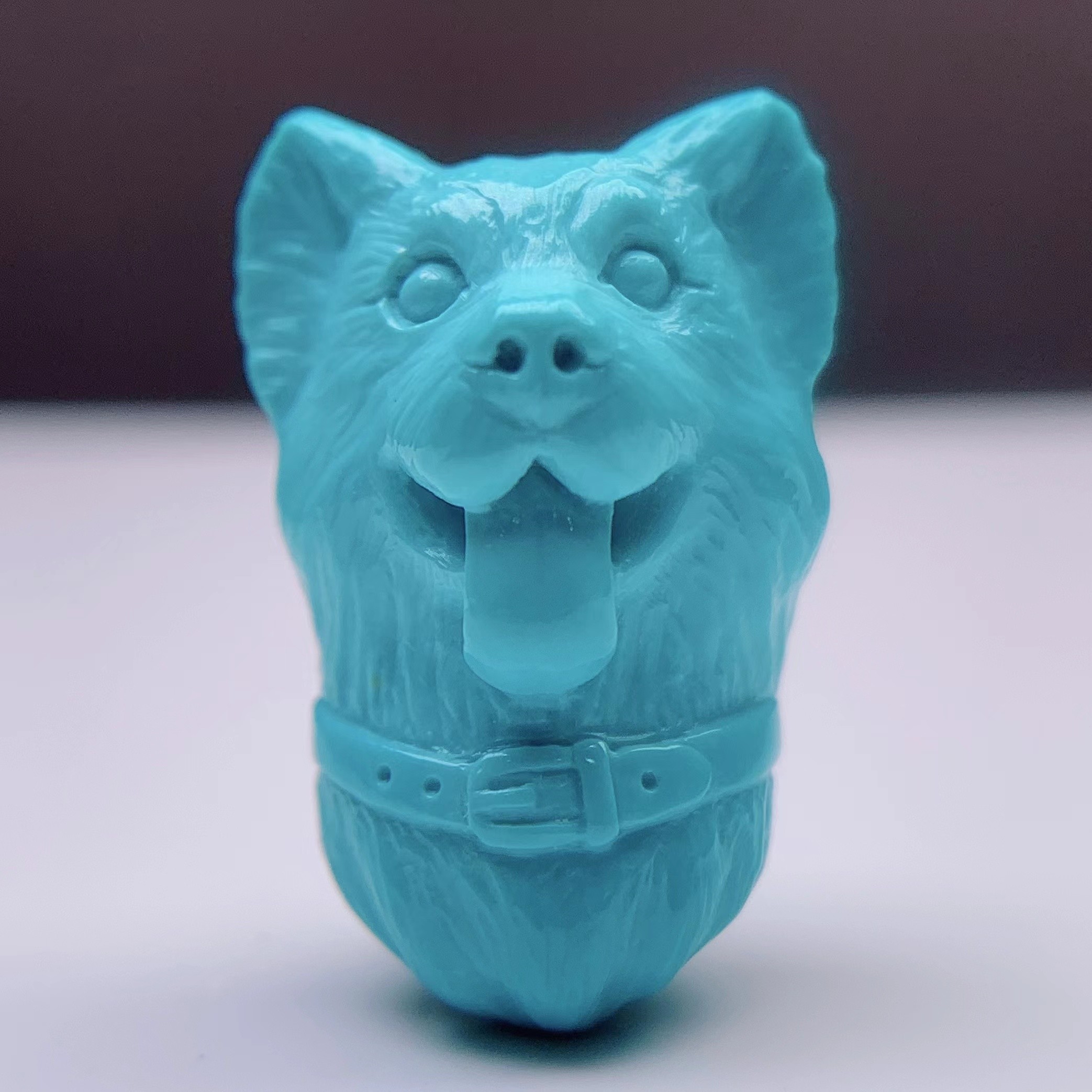十堰原矿绿松石边牧云盖玉化手工挂件工艺龙头立体单圈貔貅精美