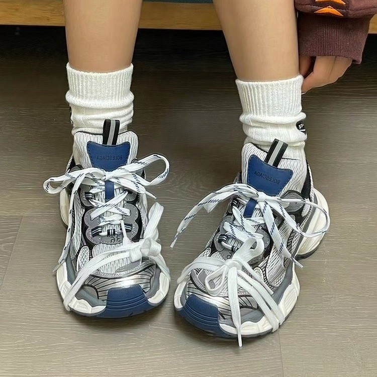 季回力休老爹鞋女厚底2023新款秋冬增高百搭女款鞋子学生运动鞋女