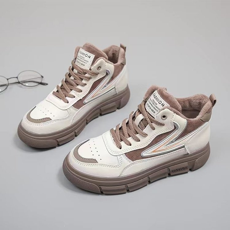 季回力休运动鞋女加绒2023冬季新款韩版学生厚底加厚潮流时尚板鞋