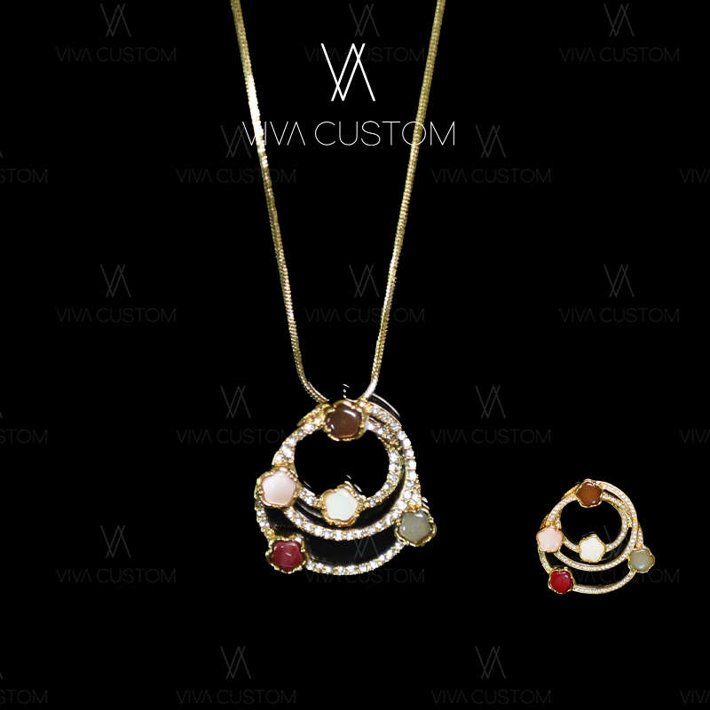 昨日重现系列 气质个性夸张五彩星星套装