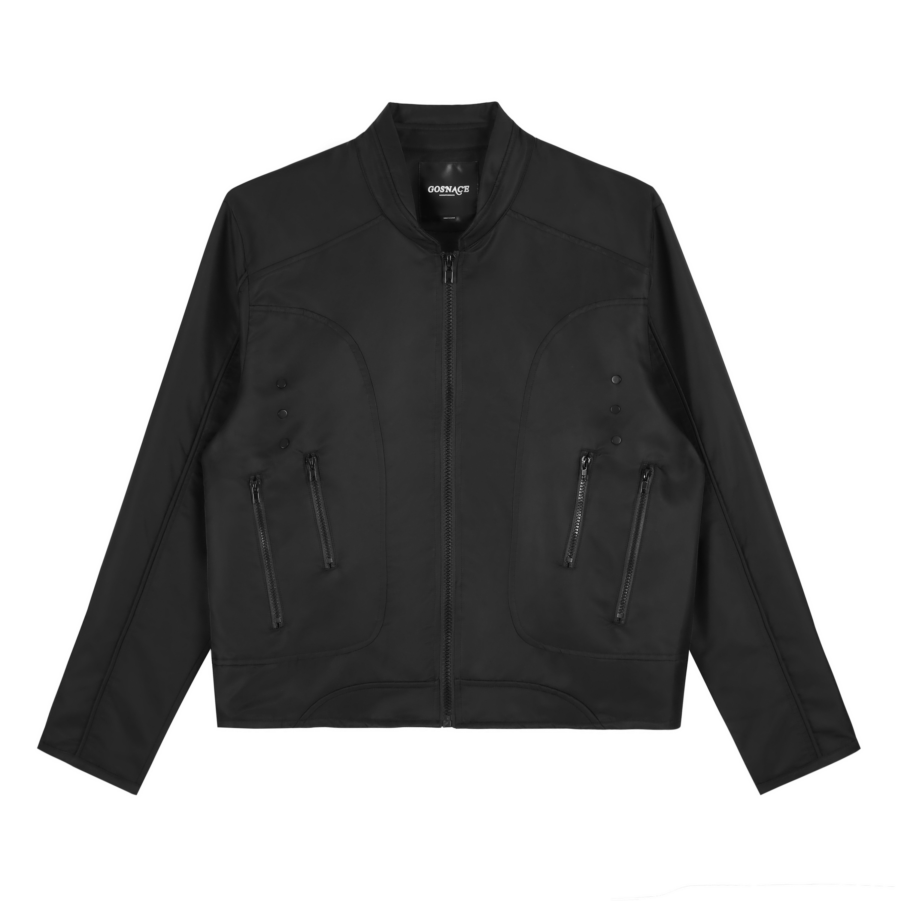 GOSNACE/GOS 尼龙复古春秋男士休闲短款拉链机车领飞行夹克宽松