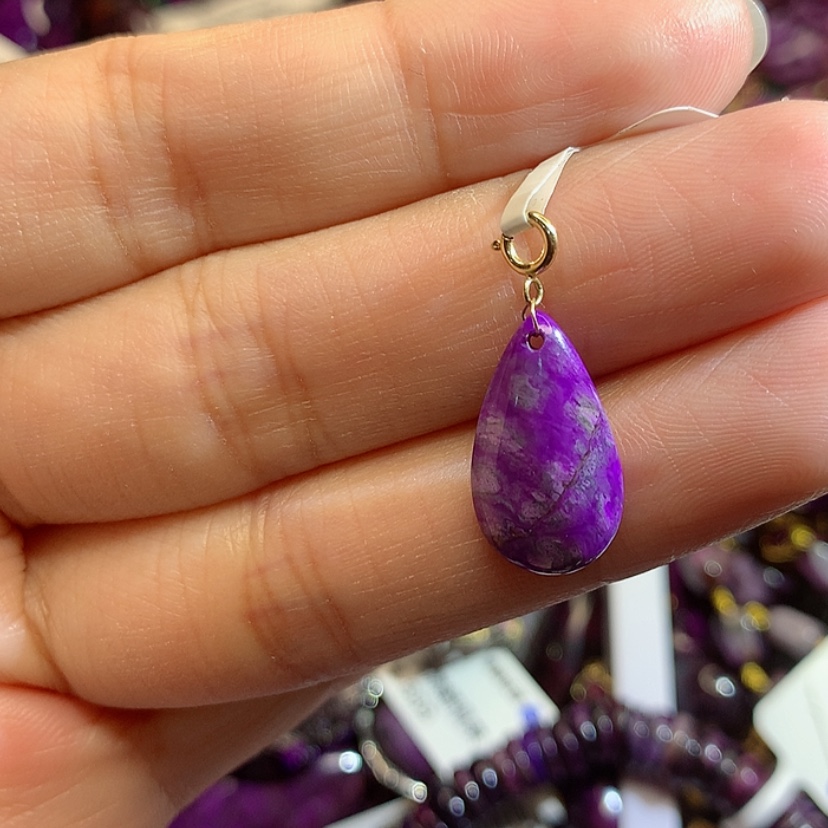 【闪购商品】苏纪石（舒俱来）吊坠18K金镶嵌