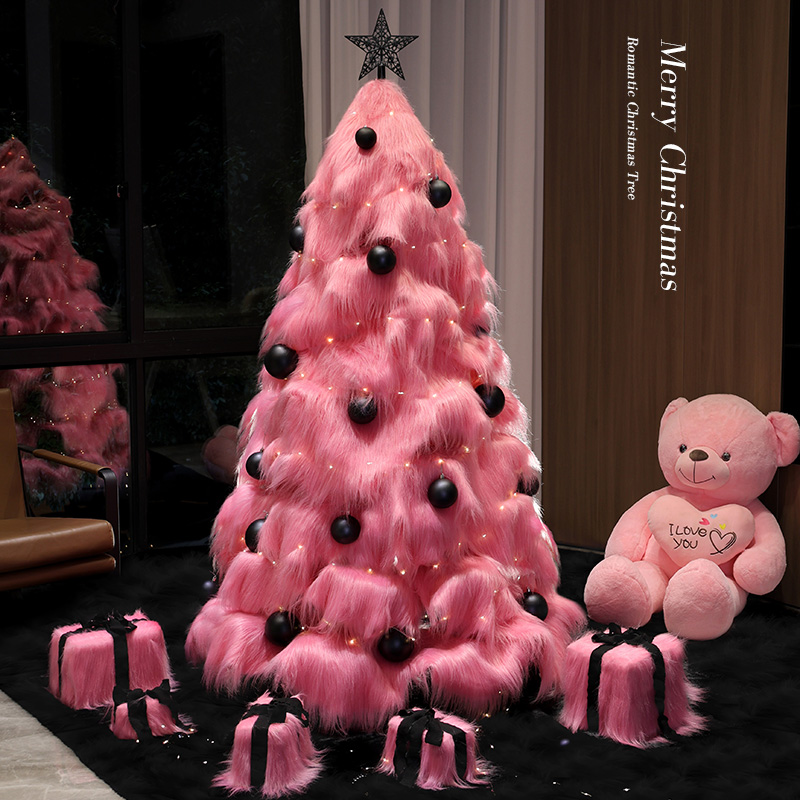 1.5/1.8/2.1米毛绒圣诞树套餐家用客厅落地diy摆件圣诞节装饰品