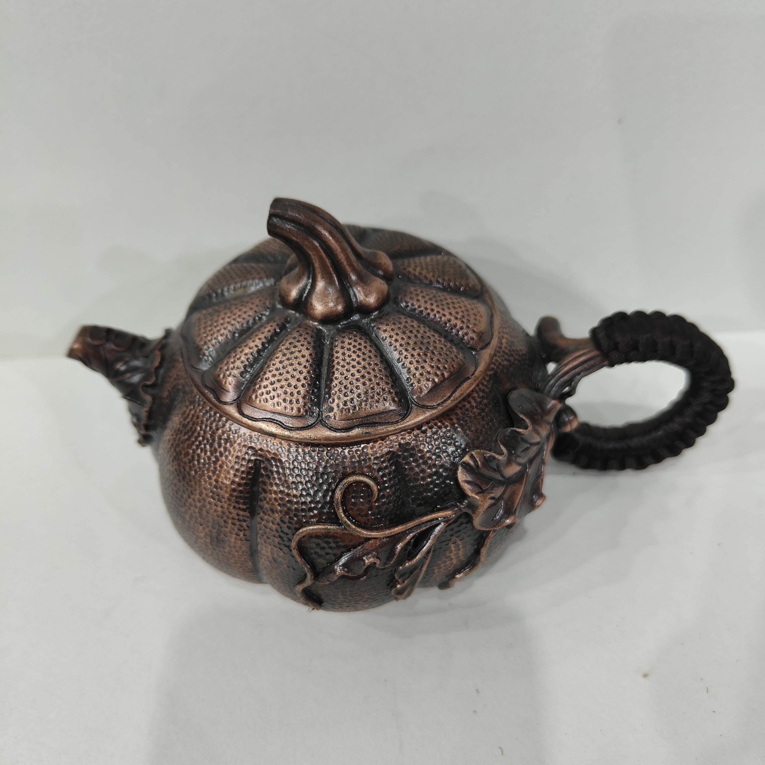 紫铜加厚复古南瓜泡茶壶小容量单壶煮茶高档功夫茶具