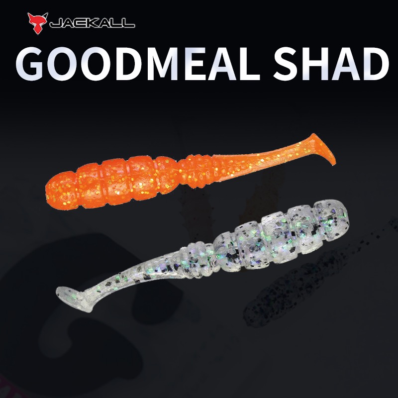 日本JACKALL小软饵微物T尾根钓黑坑鲈鱼鳜假饵软饵GOODMEAL SHAD