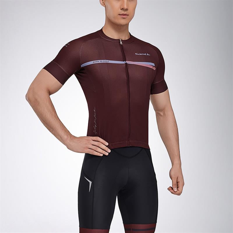 Santic森地客 春夏款短袖骑行服背带套装 公路车骑行装备男款初代